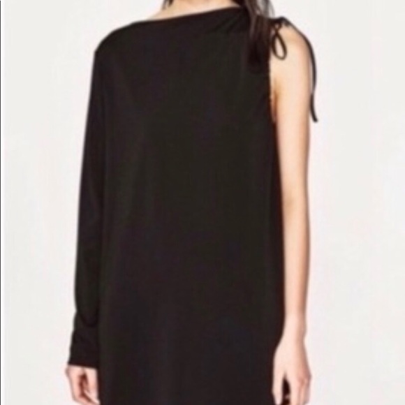 Zara Dresses & Skirts - New Zara Trafaluc One Shoulder Black Size Small